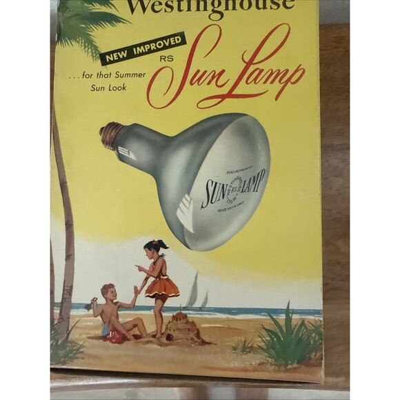 Vintage WESTINGHOUSE Sun Lamp In‎ Original Box Indoor Summer Tan 60’s - Picture 4 of 9